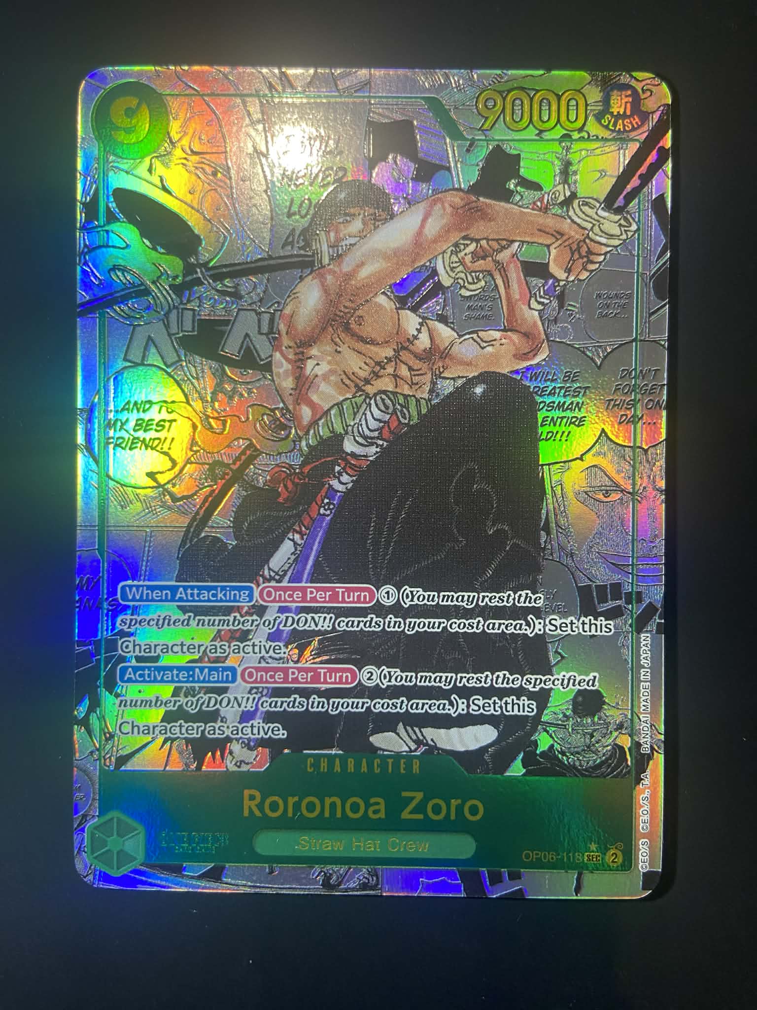 Roronoa Zoro - manga rare